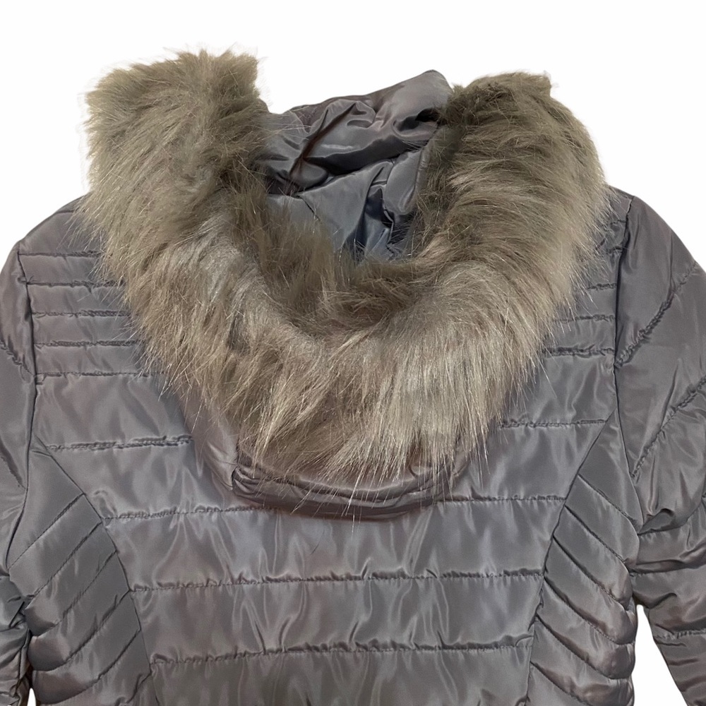Kenneth Cole NY Faux Fur Trim Hooded Puffer Jacket - Picture 10 of 15
